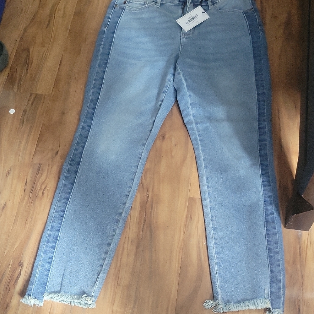 Zara Light Blue Straight Leg Jeans